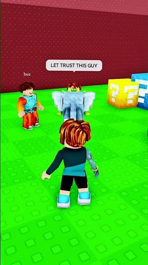 Break a lucky blox in roblox with noobs 🤣 #shorts
