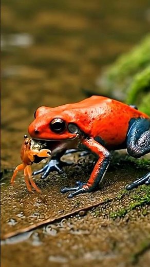 frog eat curb #froglife #cute #viral