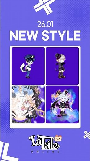 라테일 NEW STYLE! 2026.01 [신규 패션] #shorts #경찰관 #멍멍 #벨리알 #마족 #라테일 #LaTale