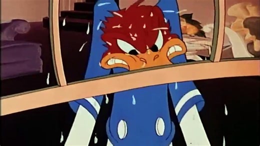 Donald Duck Cartoons 54 - Cured Duck (1945) | Donald's Temper