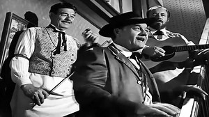 Always fun! Doc calls a square dance accompanied by bartender Rudy Sooter playing guitar and Sam on the fiddle. - Taps for Old Jeb (S11, E5) -Tonight at 8! 🕺🎻🎸💃 | The Legacy of Gunsmoke