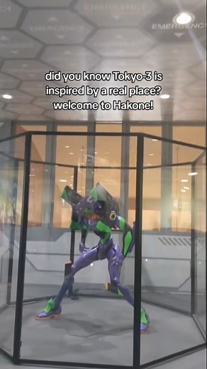 @mochimecha on Instagram: "Get in the robot, Shinji!!! Exploring the real-world location that inspired Tokyo-3 in Evangelion 🥹 Hakone is just an hour from Tokyo and not only known for its relaxing hot springs, but also as the setting for one of anime’s most iconic places! A must visit. #mech #evangelion #anime #tokyo #japantravel"