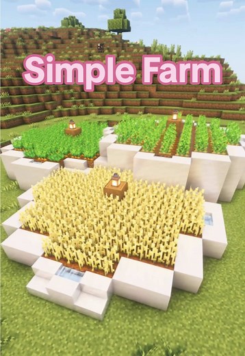 Simple Farm Ideas for Minecraft Builds