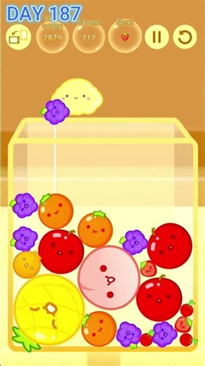 DAY 187 | Playing Suika Melon Game Every Day 'Til I Get Double Watermelons | I ❤ your melons 🍉🍉