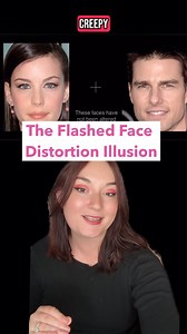 This simple (but creepy) illusion is called the flashed face distortion illusion 😨 #flashedfacedistortion #opticalillusion #illusion #viralillusion #eyetricks #mindtricks | Lexi Natoli