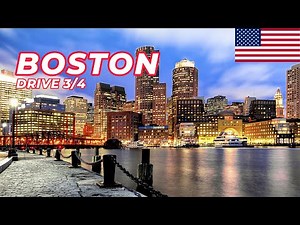 Boston Drive on a Great Day Part 3/4, Massachusetts 4K
