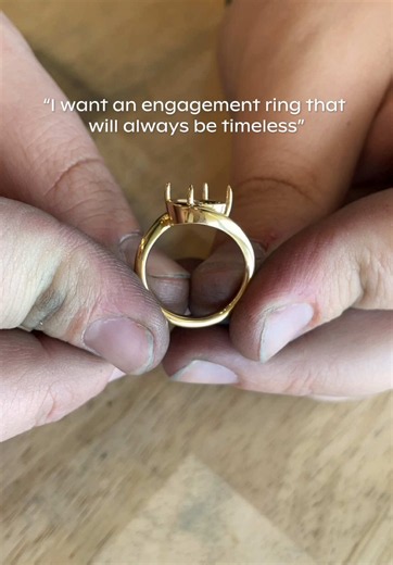 The process ✨🤍 This week, Christian was crafting an oval solitaire engagement ring. Featuring: Casey Oval East West Solitaire 2.08ct | E | VVS2 #engagementring #ovaldiamond #diamondring