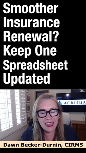 Want a Smoother Insurance Renewal? Keep this One Spreadsheet Updated