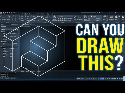 Best AutoCAD Drawing: AutoCAD Isometric Drawing Step by step explained