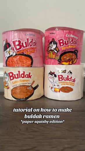 Papercraft Buldak Ramen Tutorial: Create Your Own