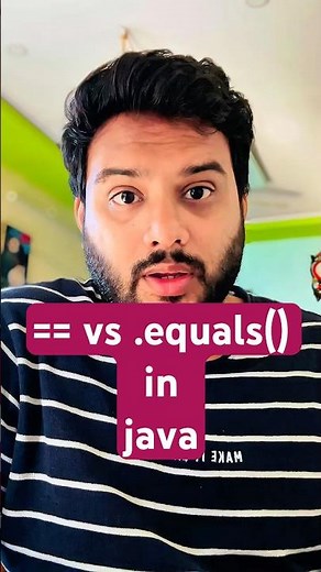 Java Interview Question: Difference Between == and .equals() Explained Clearly