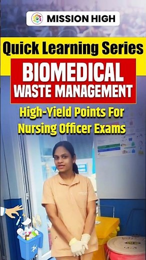 Biomedical Waste Management | Updated Guidelines #NursingOfficer #QuickLearningSeries #bmw #nursing