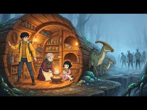 We Surviving Inside a Giant Hollow Tree Trunk During a Zombie Apocalypse Lost in a World of Dinosaur