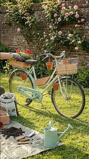 How to Upcycle an Old Bicycle into a Stunning Flower Garden Planter