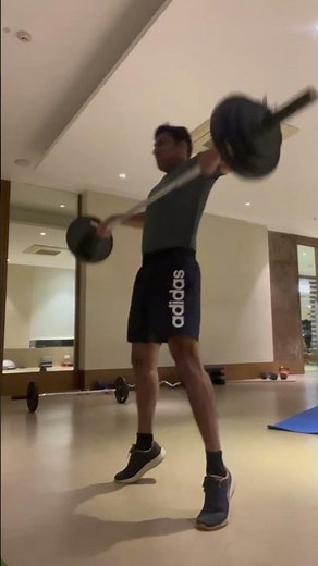 Barbell High Pulls: for explosive power, upper body strength, grip and core stability.