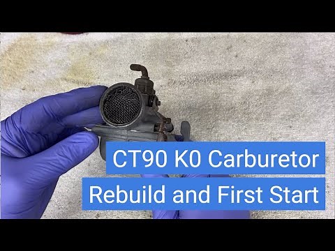 1968 Honda CT90 K0 "Trail 90" Rebuilding the Carburetor and First Start