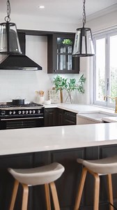 The visual appeal of 5131 Calacatta Nuvo™ can’t be denied in this striking residence by McDonald Jones Homes. Used throughout the home, Calacatta Nuvo™ is the perfect match for this sophisticated light and dark colour palette with splashes of gold adding to the elegance of this design.⁠ 5131 Calacatta Nuvo https://bit.ly/2U7l4bV Source: Caesarstone Australia | Caesarstone SEA