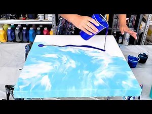 I Tried Lots Of New Things With This Painting! - Acrylic Pouring