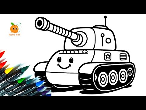 How To Color A Cute Tank, Cute Tank Coloring Page 