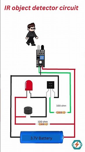 How to make a IR object detector circuit #arduino #fypシ #objectdetection #diy #irsensor