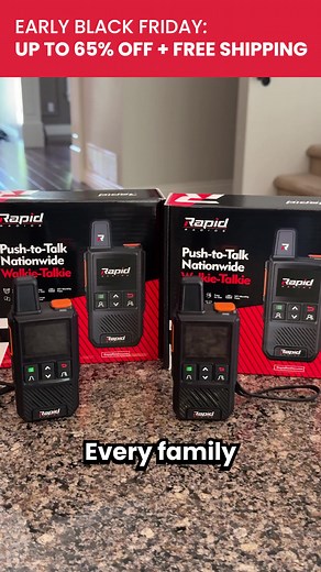 We're offering 65% OFF Rapid Radios plus FREE shipping for our Early Black Friday sale... For a limited time, get 65% off our popular Rapid Radios PLUS FREE shipping on your entire order. Use code: EARLYBF6 to save a whopping 65% OFF FREE shipping! This sale is for a limited time only, and won't last long. Shop now and make the most of these Early Black Friday savings on reliable communication. P.S. Act fast - this offer won't last long! | Rapid Radios