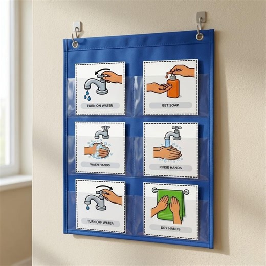 Hand Washing Visual Schedule for Autism, ABA Task Analysis Routine Cards - Etsy