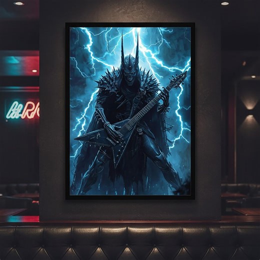 Abstract Electric Guitar Wall Art Rock Music Poster Modern Studio Decor Digital Download Design - Etsy