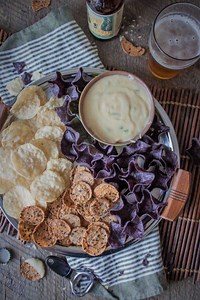 Fontina Beer Cheese Dip (with Jalapeno and Blonde Ale)