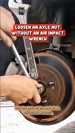A Simple Trick to Remove an Axle Cv shaft Nut Without an Air Impact