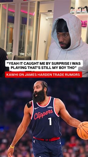 Kawhi on James Harden trade rumors “ yeah that caught me by surprise that’s still my boy tho “ | Swish Cultures