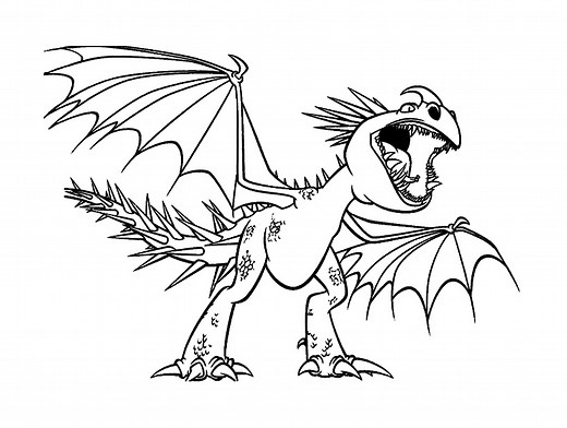 How to Train Your Dragon Coloring Page