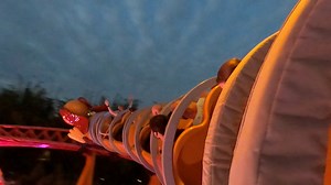 An evening ride on Slinky Dog Dash at Disney’s Hollywood Studios! | See WDW