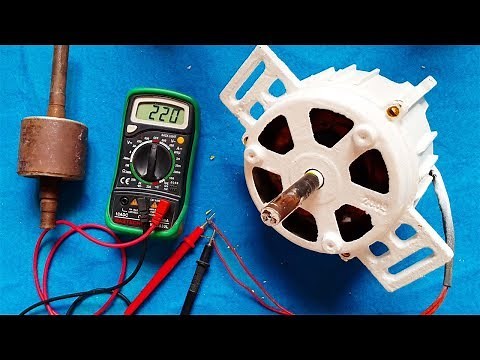 How to make electricity generator from any induction motor / DIY Generator