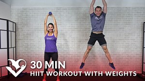 30 Minute HIIT Workout with Weights - HASfit - Free Full Length Workout Videos and Fitness Programs