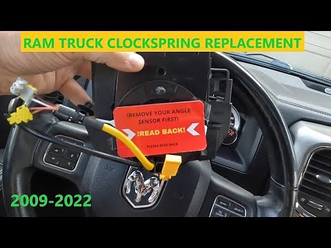 4th Gen Dodge Ram 1500 Steering Wheel Air Bag Clockspring Removal / Replacement How To