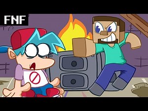 Boyfriend vs Steve From Minecraft FNF Full Week