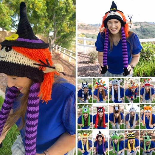 They went viral twice… and now they’re back! The Crochet Moving Creature Hats are here with a brand-new Vol. 3 Ebook with 15 fresh designs that actually move with the help of a clever and affordable little air pump mechanism! Last year, one crocheter made the penguin hat for an entire classroom... can you imagine those smiles?! My personal favorite? The witch hat! It’s absolutely perfect for Halloween and guaranteed to get a laugh (or a spook!) when you show off the moving arms. Holiday making s