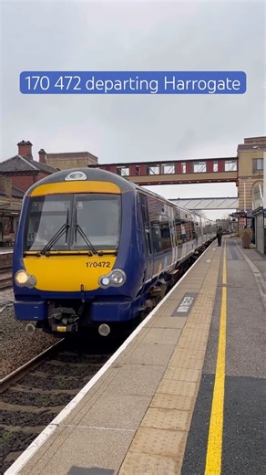 Northern Class 170 departing Harrogate