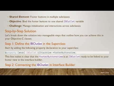 Effective Strategies for Sharing IBOutlet Variables in Objective-C Subclasses