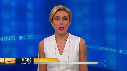 Dramatic rescue of construction worker in Houston, Texas, caught on video