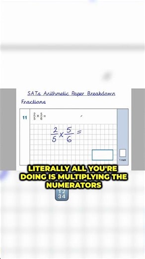 SATs Multiplying Fractions - SHOCKINGLY EASY METHOD!