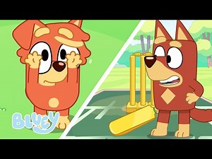 Rusty Hits His Little Sister a Catch 🥰 🏏 💙 | Bluey Season 3 Highlight - Cricket ⭐️ | Bluey - Videos For Kids
