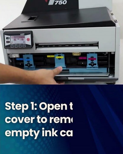 Replace ink cartridges with VIPColor color label printer