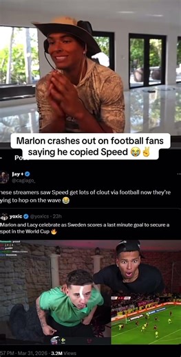 Do American Football Fans think Speed invented Football?💀 #marlon #ishowspeed #football #realtalk