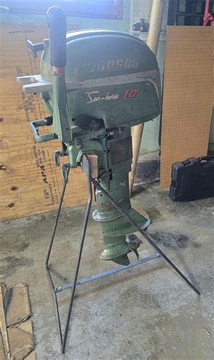 Vintage Outboard Engine; JOHNSON Seahorse 10 HP; With Metal Stand; 1953 - Etsy