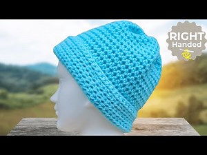 Crochet Beanie for Absolute Beginners | Simplest Pattern Ever!