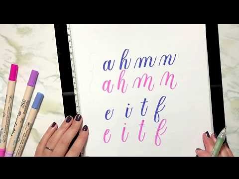 How To Do Bounce Lettering | BOUNCE LETTERING TUTORIAL AND DISSECTION #calligraphy #lettering