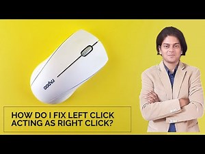 How do I fix left click acting as right click? #computermouse