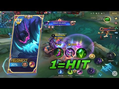 IMPOSSIBLE TO KILL! 🤯 Gloo's 100 =HP Regen TANK Build 2025 - BEST META Support MLB