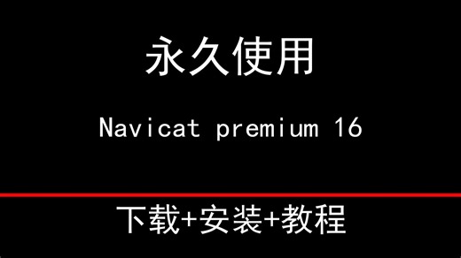 Navicat premium 16下载 安装 教程 软件包 最新教程来了 亲测可用，视频安装过程真实演示